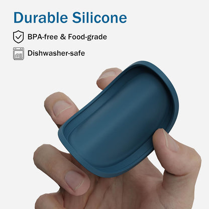 OHMO 2 Pack Pet Food Can Lids, (12.5-14oz) BPA Free Silicone Covers for Cat and Dog Food Cans