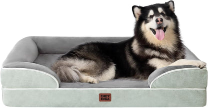 EHEYCIGA Orthopedic Dog Beds for Extra Large Dogs, Waterproof Memory Foam XXL Dog Bed with Sides