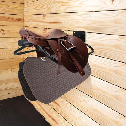 4 Pack Saddle Rack with Pad Bar,Heavy Duty Wall Mounted Saddle Stand Saddle Pad Rack for English