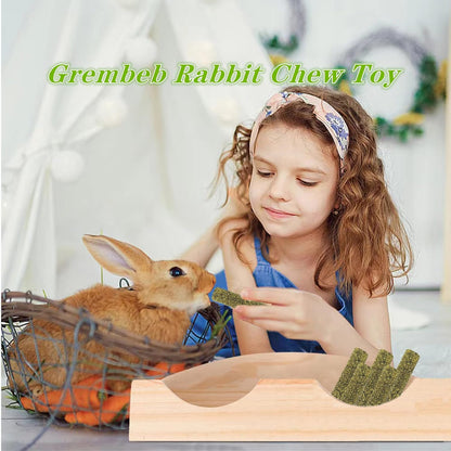 Rabbit Toys,Timothy Hay Stick for Guinea Pig Toy Bunny Chew Toys for Teeth Grinding Hamster Alfalfa