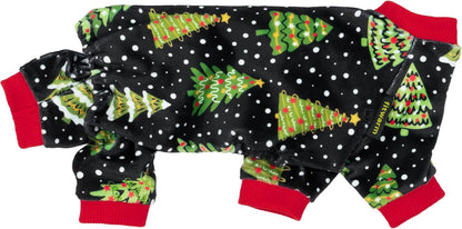 Fitwarm Christmas Tree Dog Pajamas, Christmas Clothes for Small Dogs Boy Girl, Holiday Pet Outfit