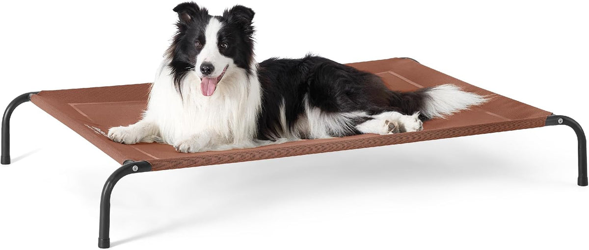 Bedsure Elevated Raised Cooling Cots Bed for Large Dogs, Portable Indoor & Outdoor Pet Hammock with
