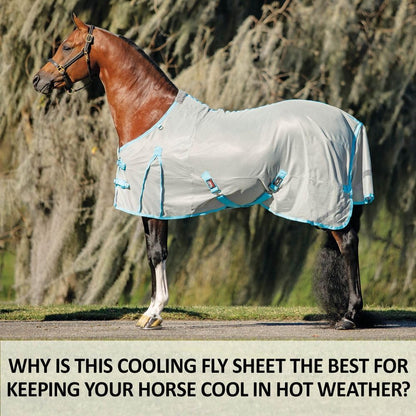 Schneiders Cooling Soft Interlock Mesh II Horse Fly Sheets | 300D Cooling Fabric | 80% UV