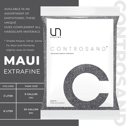 Ultum Nature Systems Controsand Maui Aquarium Gravel (3L) - Small Pebbles for Fish Tank - Planted