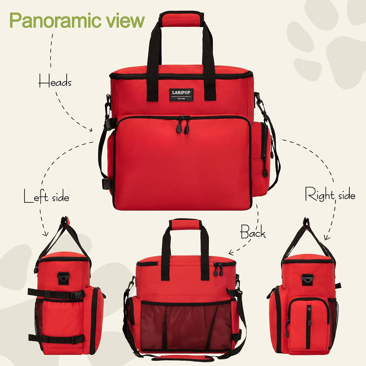 Dog Travel Bag,Weekend Pet Travel bag Set for Dog and Cat,Airline Approved Tote Multi-Function Bags