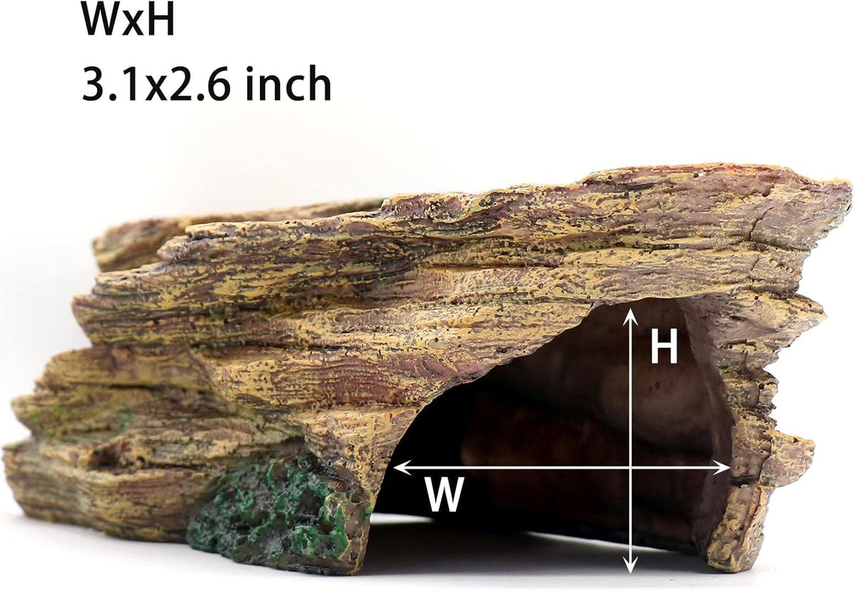 Turtle Basking Platform Shale Scape Step Ledge, Reptile Cave Hideout Turtle Tank Accessories