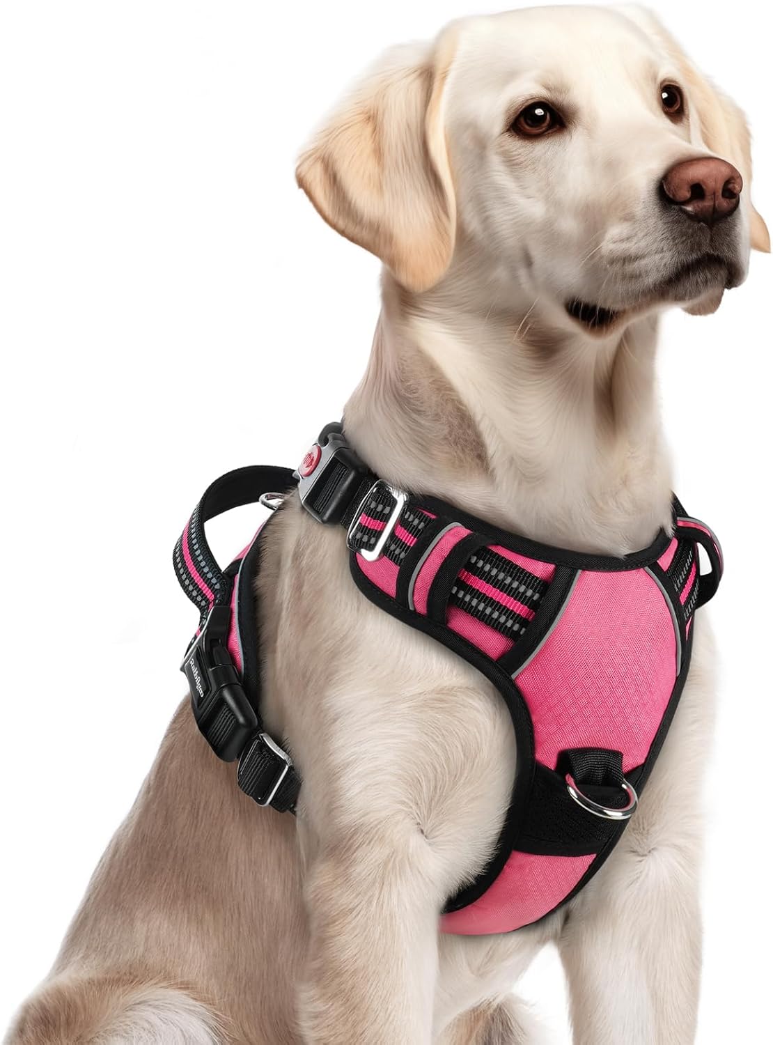 rabbitgoo Dog Harness for Large Dogs, No Pull Pet Vest with 3 Buckles, Adjustable Soft Padded Pet