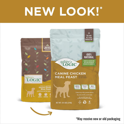Nature's Logic Dry Dog Food - 100% Natural - No Synthetics - For All Ages, Sizes, Breeds - Free