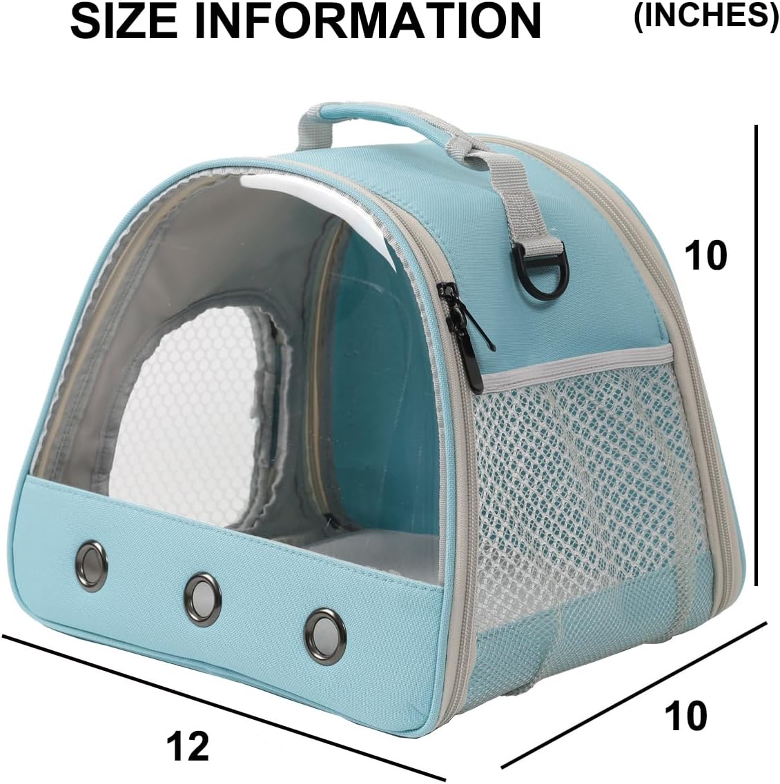 Bearded Dragon Travel Carrier with Absorbent Pad Set, Pee Pad with Leak-Proof Quick-Dry Design for
