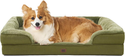EHEYCIGA Orthopedic Dog Beds Large Sized Dog, Waterproof Memory Foam Pet Bed with Sides, Non-Slip