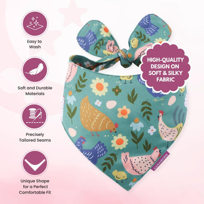 LunaMarie - Luxury Pet Birthday Bandanas -Premium & Silky Poly Fabric | 100% Handmade | Custom