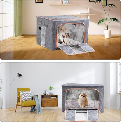 Puppy Incubator, Pet Atomization Oxygen Box, Incubator for Kitten and Puppies, Pet Nncubator with