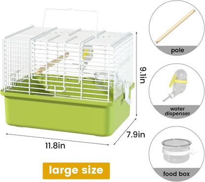 BAGHBPM Small Bird cage,Travel Cage for Birds and Small Animals, Parakeet cage,Bird Carrier Travel