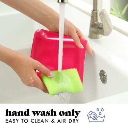 Fit & Fresh Reusable PEVA Storage Bags 3 Pack, Reusable Food Storage Bags, LeakProof Bag, Durable
