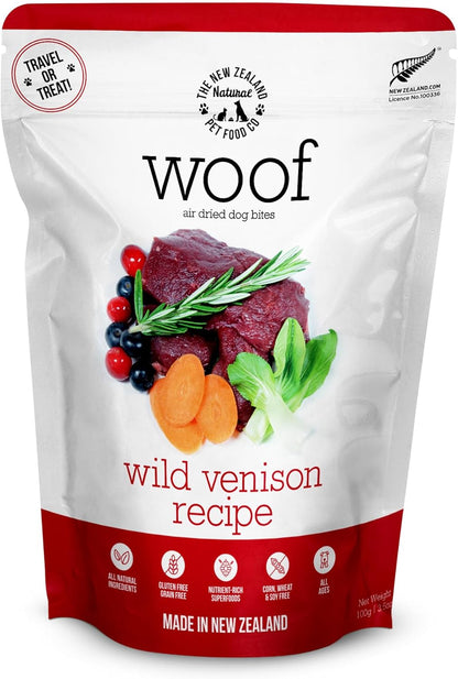 Wild Venison - Air Dried, Toppers, High Protein, Natural Limited Ingredient Recipe Dry Dog Food