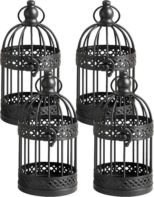 Vela Lanterns Birdcage Decor Candle Holder Lantern Decorative Table Centerpiece Halloween