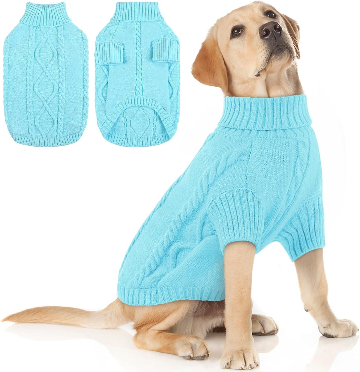 Queenmore Dog Sweater for Large Size Pet,Pitbull Dog Sweater,XXL Doggy Sweater for Labrador
