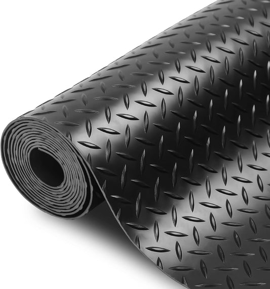 SEAL 5 x 10 Ft Premium Garage Floor Mat, Solid 2.8mm Thickened Black Commercial Grade Heavy Duty