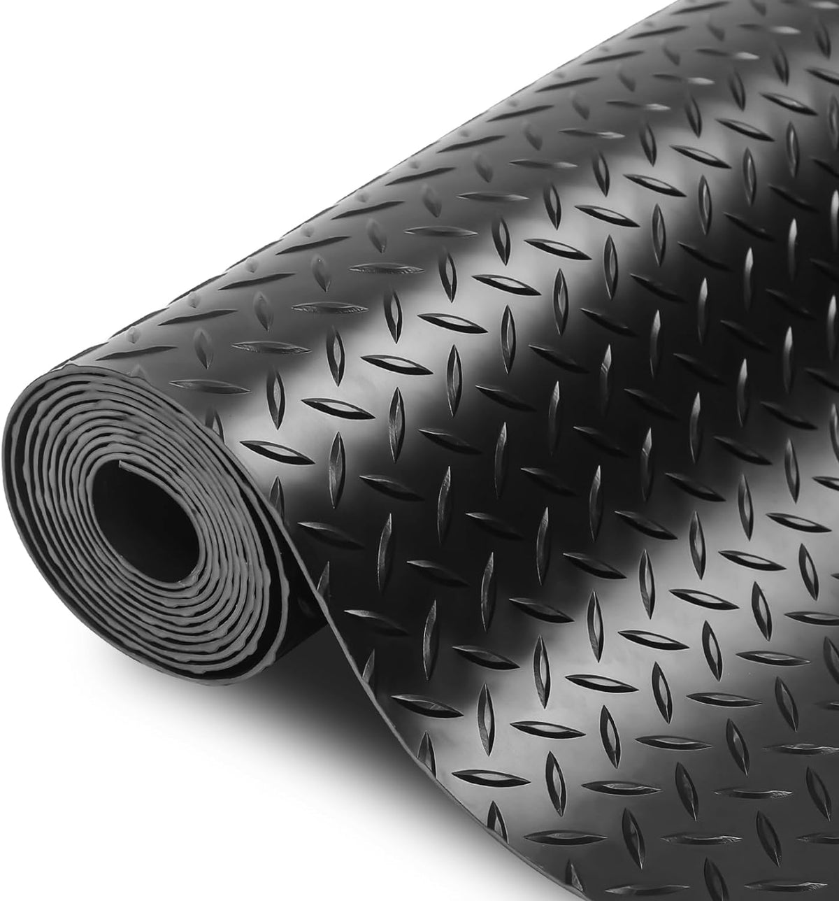 SEAL 4 x 6 Ft Premium Garage Floor Mat, Solid 2.8mm Thickened Black Commercial Grade Heavy Duty