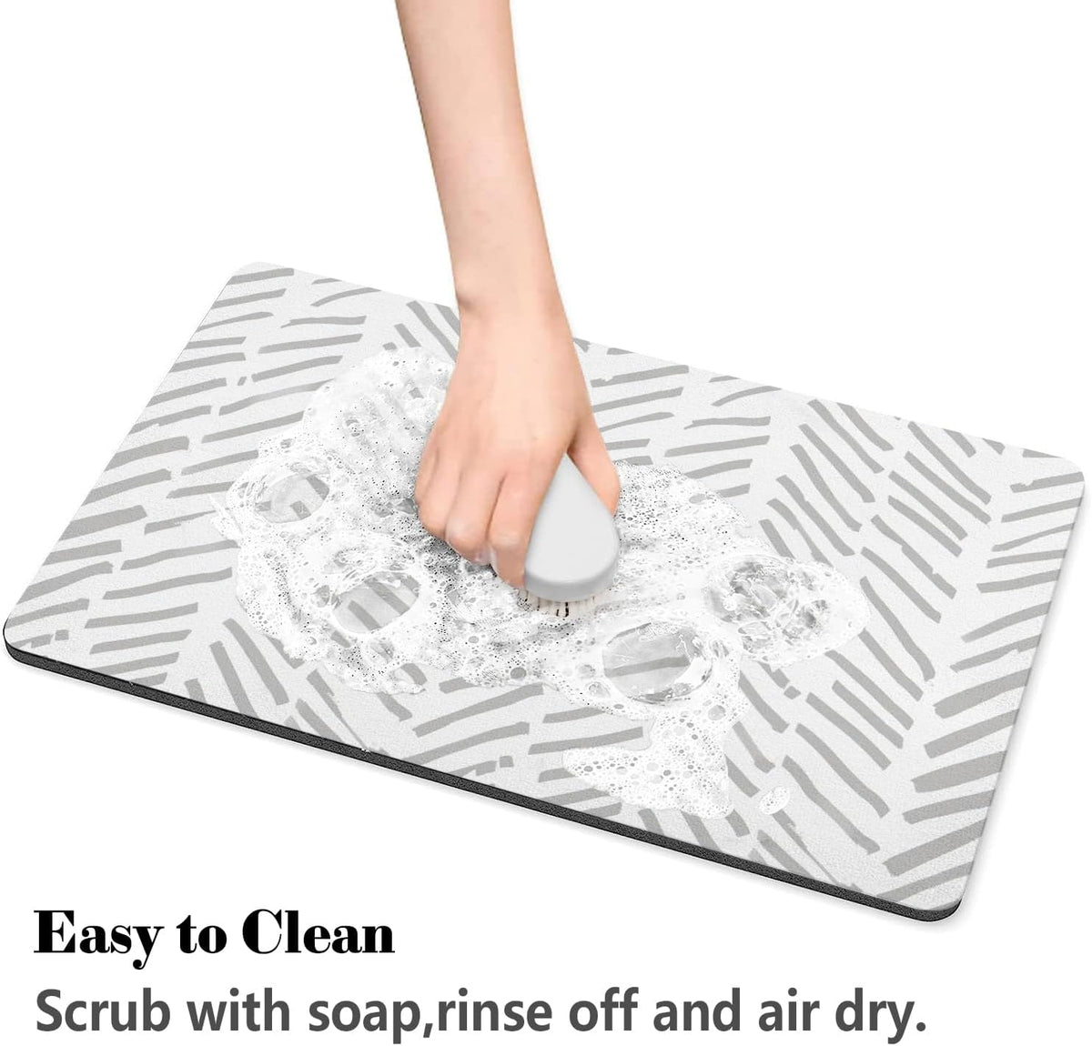 Dog Food Mats for Floors Absorbent, Pet Cat Food Mat - Quick Dry Dog Bowl Mats for Food and Water