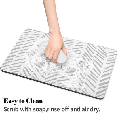 Dog Food Mats for Floors Absorbent, Pet Cat Food Mat - Quick Dry Dog Bowl Mats for Food and Water