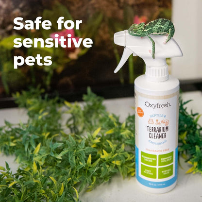 Oxyfresh Premium Terrarium Cleaner – Professional Amphibian and Reptile Terrarium Smell Eliminator