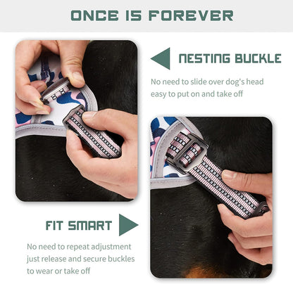 BUMBIN Tactical Dog Harness for Medium Dogs No Pull, Famous TIK Tok No Pull Dog Harness, Fit Smart