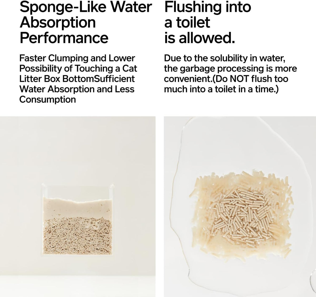 pidan Tofu Cat Litter Clumping,Flushable,Ultra Absorbent and Fast Drying, 100% Natural Ingredients