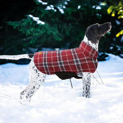 Kuoser Waterproof Dog Coat, Reversible Dog Jacket for Small Dogs, Adjustable Durable Doggie Winter