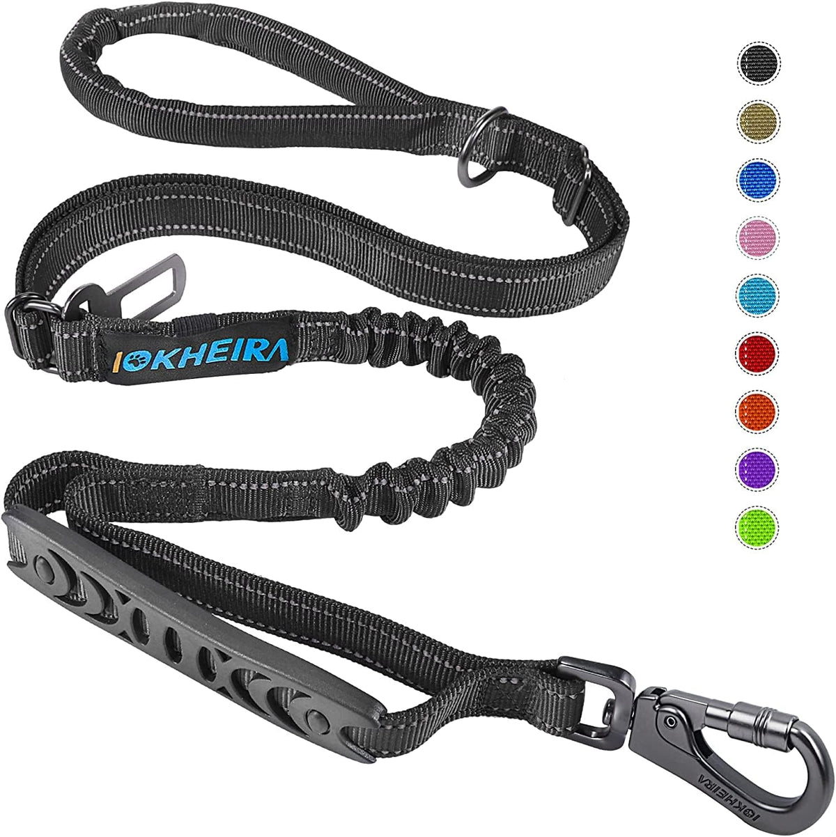 IOKHEIRA 6Ft /4Ft Dog Leash Rope for Large Dogs, Heavy Duty with Comfortable Padded Handle and