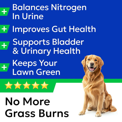 BARK&SPARK Green Grass Chews - Pee Grass Spot Saver Caused by Dog Urine - Urine Neutralizer for