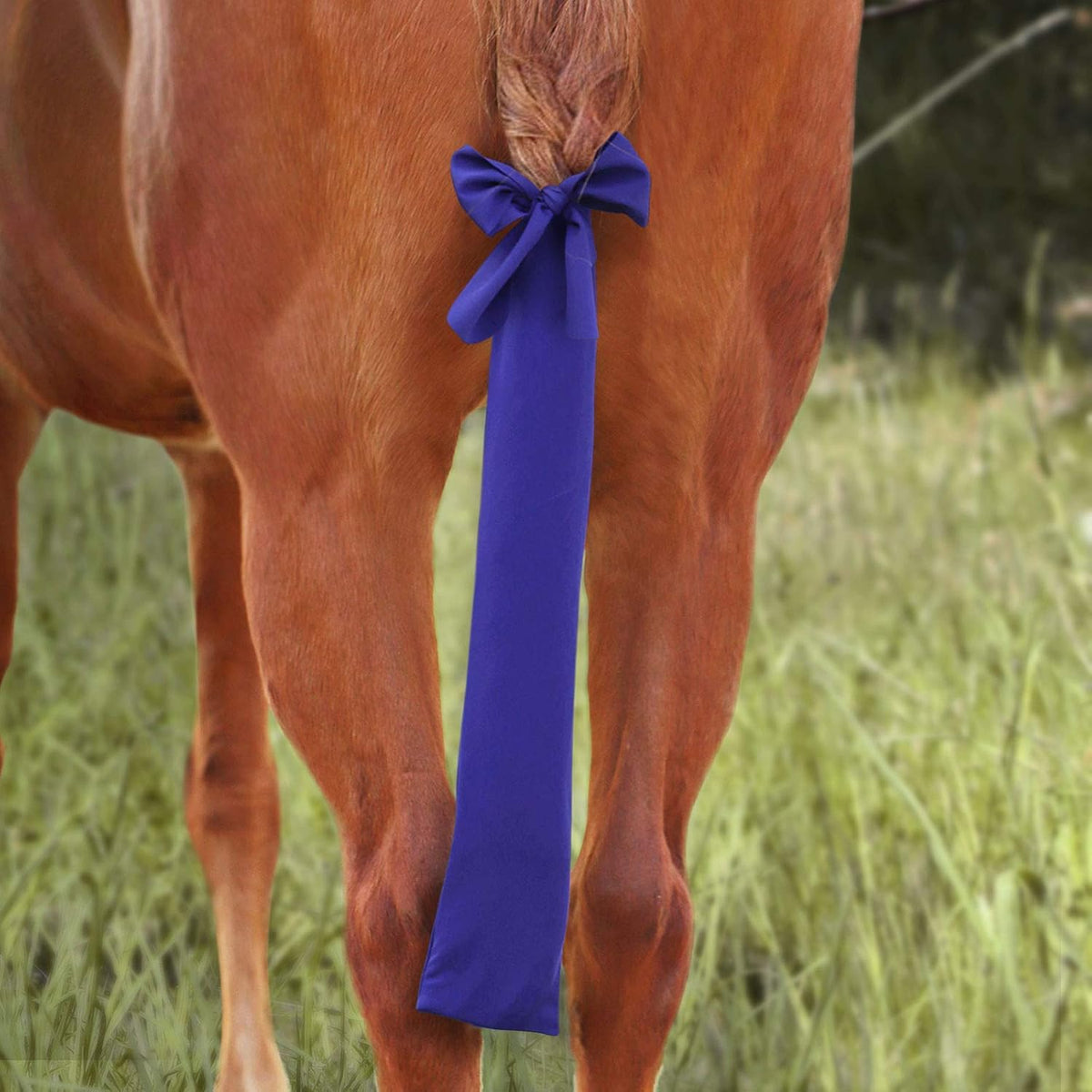 Harrison Howard Stretchy Tail Guard - Breathable Horse Tail Protection, Slip On Design, 2 Strand