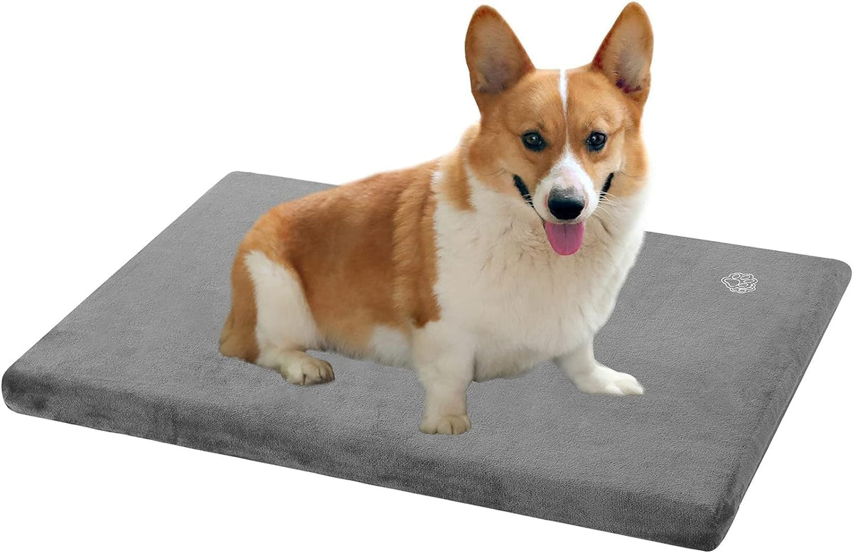 EMPSIGN Stylish Dog Bed Mat Dog Crate Pad Mattress Reversible (Cool & Warm), Water Proof Linings