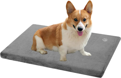 EMPSIGN Stylish Dog Bed Mat Dog Crate Pad Mattress Reversible (Cool & Warm), Water Proof Linings