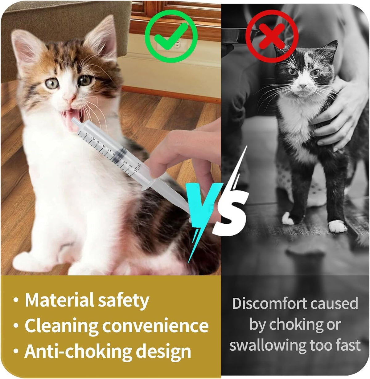Professional Reusable Puppies Feeding Syringes for Newborn Kittens, Puppies, Pets, Wildlife