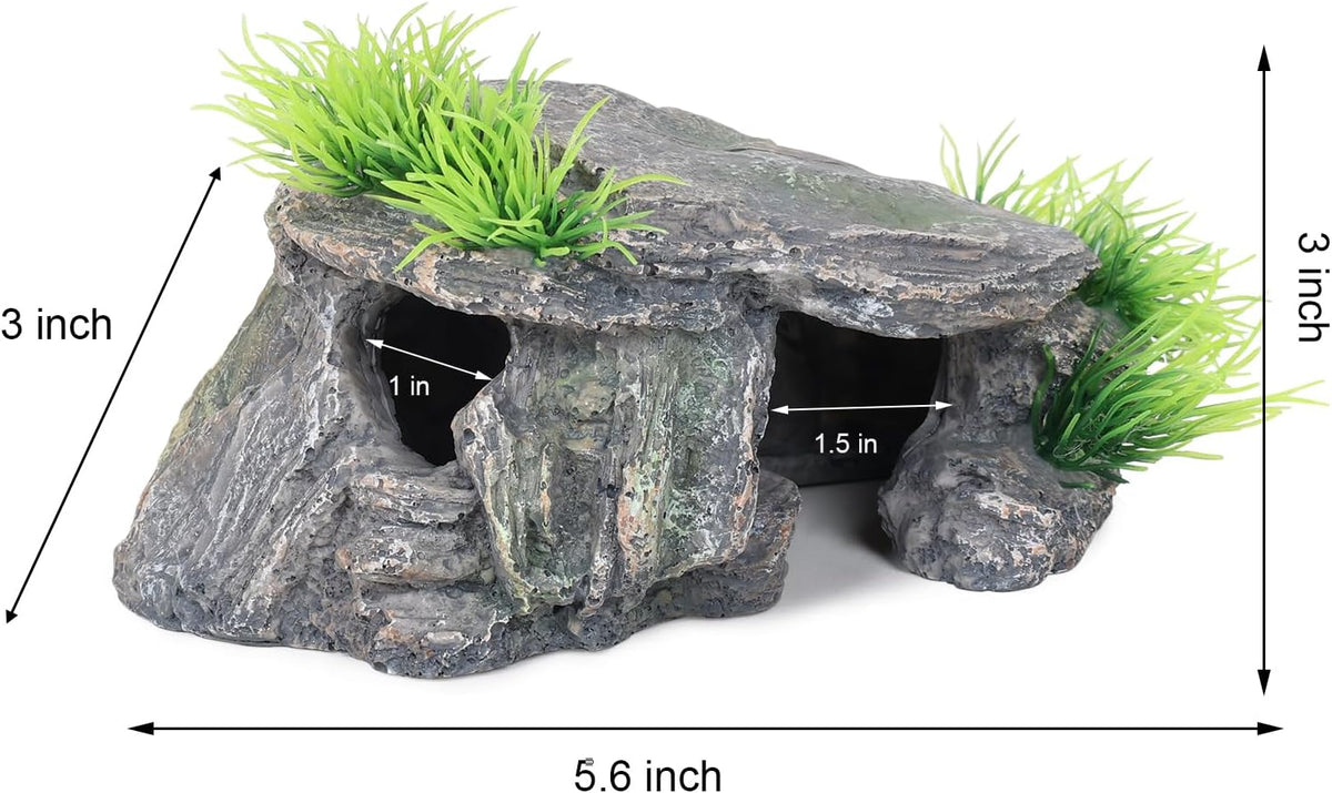 Premium Small Fish Tank Decorations, Reptile Tank Accessories, Turtle Tank Accessories, Natural