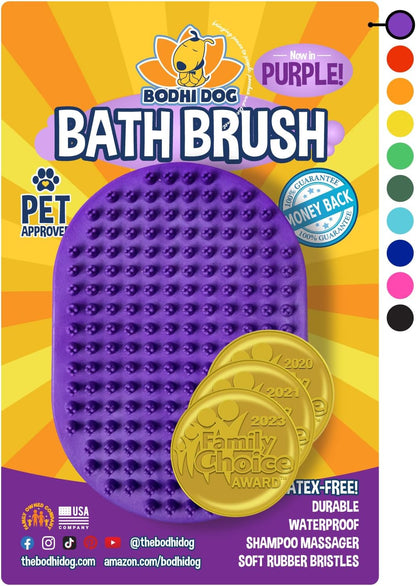 Bodhi Dog Shampoo Brush - Pet Grooming & Bath Supplies for Dogs and Cats - Bath Brush for Long &