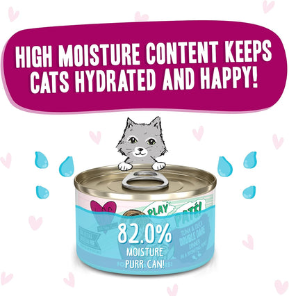 Weruva B.F.F. Play - Best Feline Friend Paté Lovers, Aw Yeah!, Tuna & Duck Double Dare with Tuna &