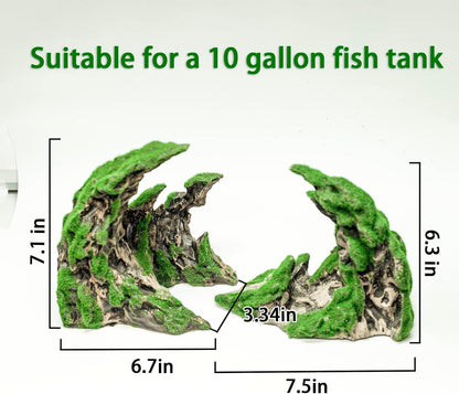 Novelsite Fish Tank Accessories, Aquarium Decorations, Scenery, Rock Ornaments - Create Aquatic