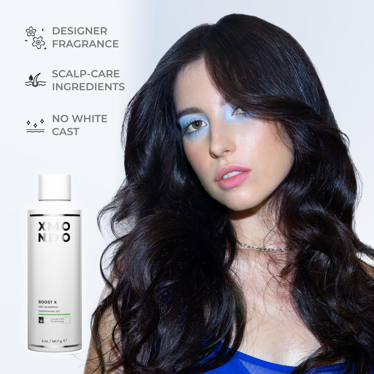 XMONDO Hair BOOST X Dry Shampoo, Zero Residue, Formulated with Saw Palmetto to Promote Scalp Care