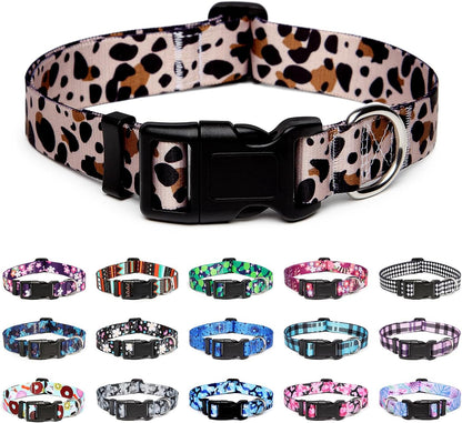 Mercano Adjustable Dog Collar - Special Design Patterns, Soft Nylon Comfortable Durable Pet Collar
