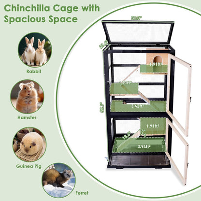 Chinchilla Cage Large Critter Nation Enclosure for Squirrel Chameleon Ferret Rat Guinea Pig Rabbit