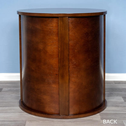 THE REFINED FELINE Purrrrfect End Table Cat Bed Cave in Mahogany Brown, Multipurpose Wood Cat