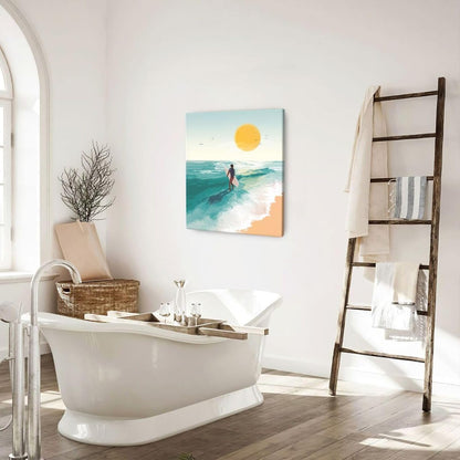 Beach Starfish Wall Decor Ocean Starfish Wall Art Sunset Scenery Coastal Theme Pictures Canvas