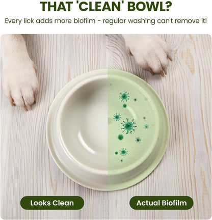 Pet Bowl Cleaner Mousse - Vet Enzyme Formula for Bird Baths & Feeders | Lick-Safe, No Residue |