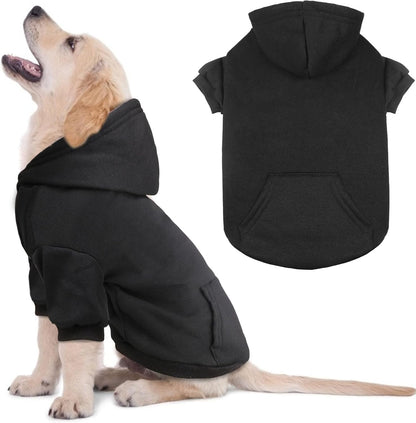 Dog Sweaters for Small Dogs Dog Hoodie Pet Sweater Soft Solid Brushed Fleece Pet Clothes Hoodie