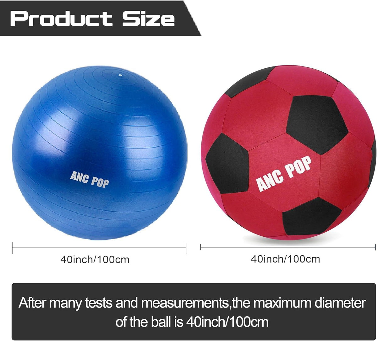 Herding Ball for Horse Ball & Cover 40" Large for Play Herding Ball Horse Toys for Horse (Red &