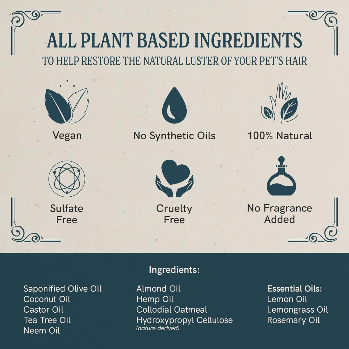 JR Liggett’s Botanical Horse Shampoo Bar for Sensitive Skin - 100% Detergent Free, Non-GMO &