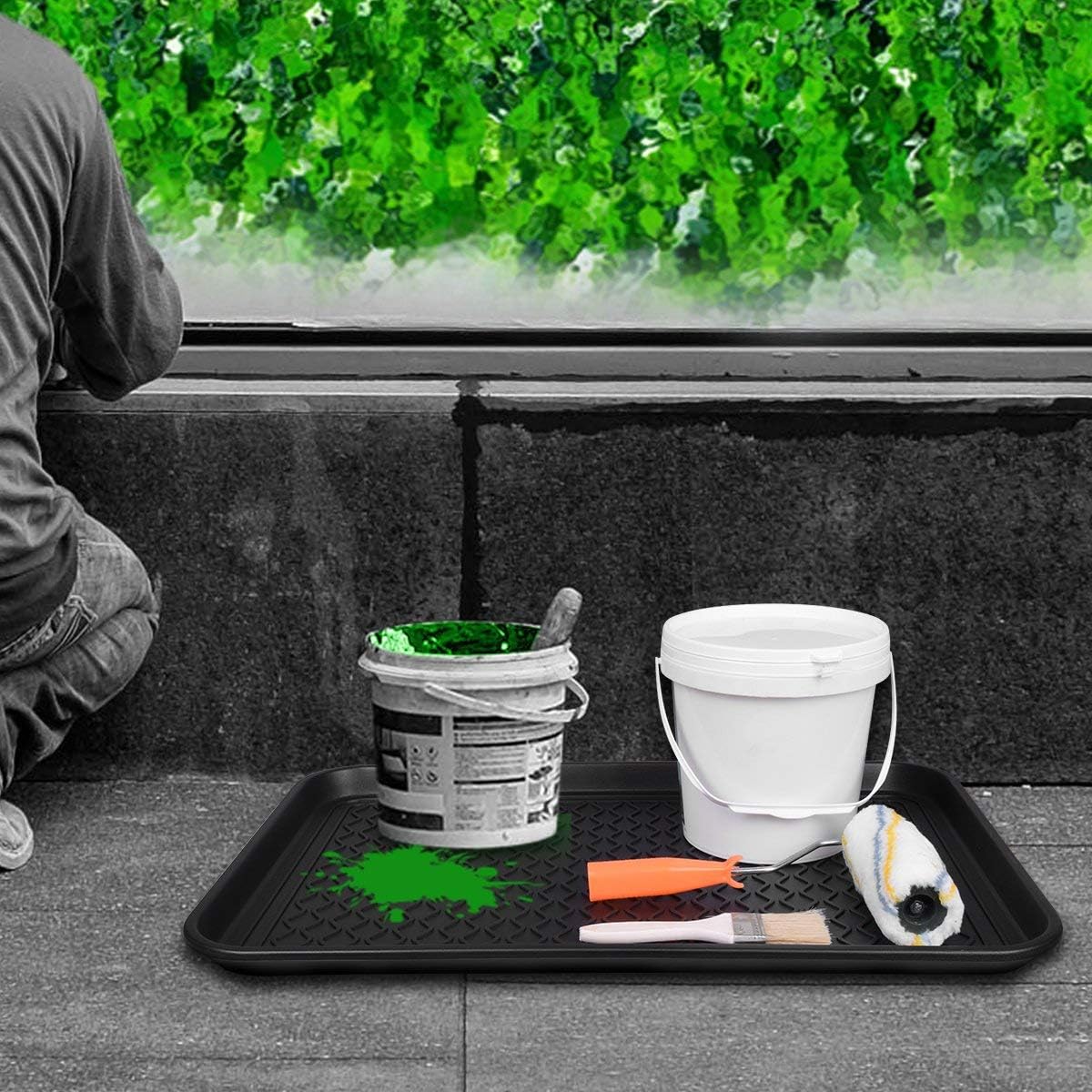 Multi-Purpose Boot Mat, Shoe Mat, Pet Bowl Tray, Waterproof for Indoor and Outdoor Floor