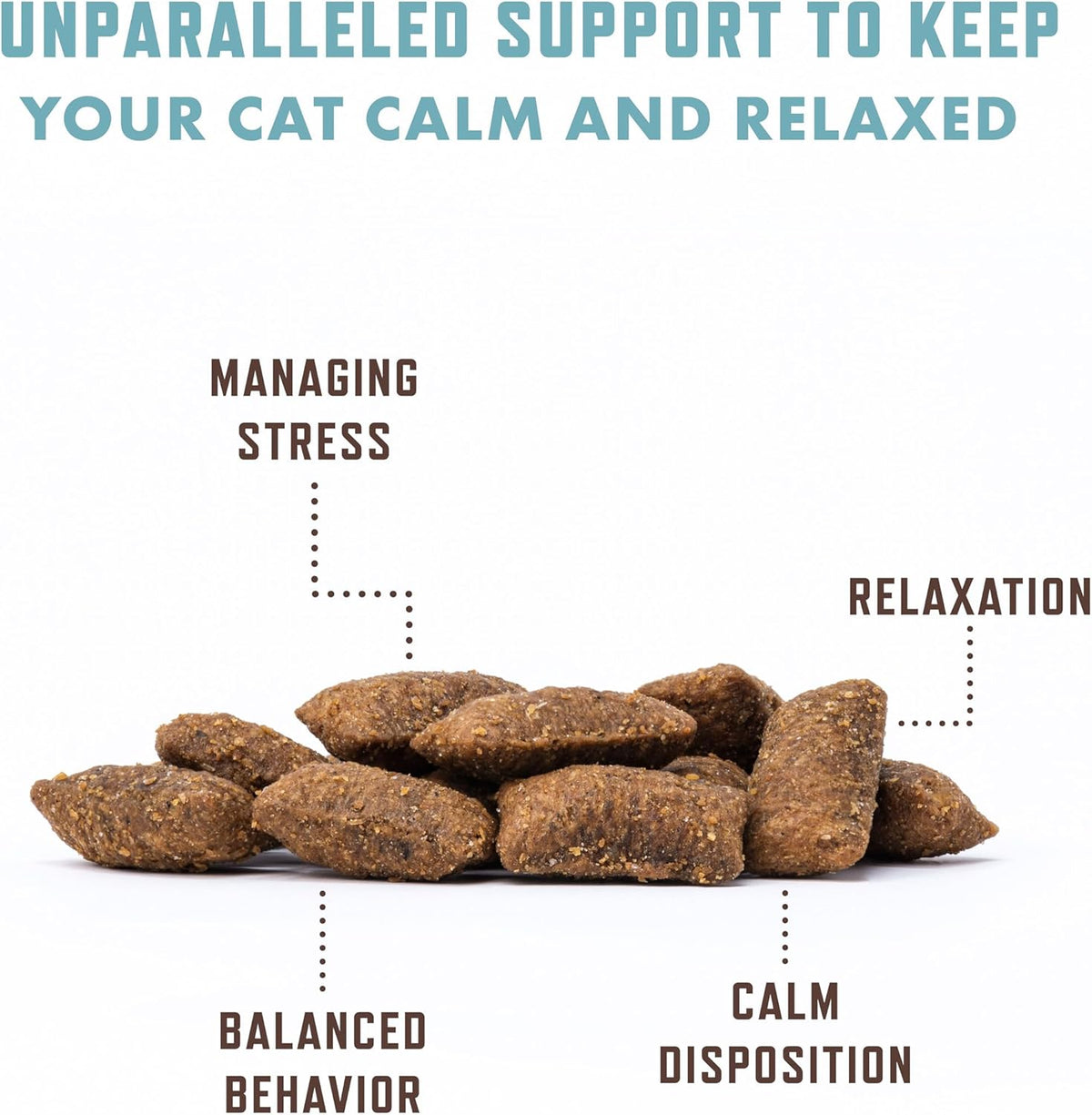 Rocco & Roxie Cat Calming Treats with Melatonin for Cats, Stress and Anxiety Relief, Keep Calm for